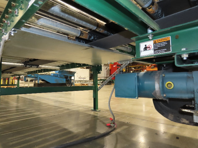 Dematic 42"x 60' Accumulating Roller Conveyor Belt Drive 40"BF 230/460V 170FPM