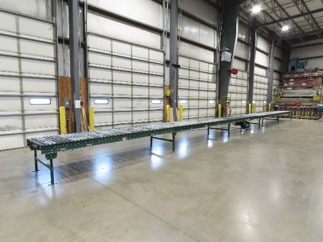 Dematic 42"x 60' Accumulating Roller Conveyor Belt Drive 40"BF 230/460V 170FPM