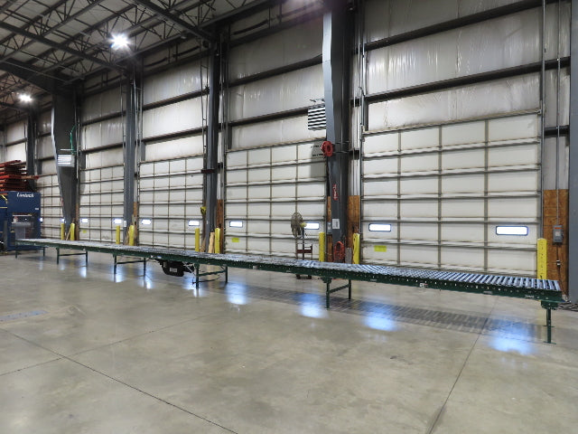 Dematic 42"x 60' Accumulating Roller Conveyor Belt Drive 40"BF 230/460V 170FPM