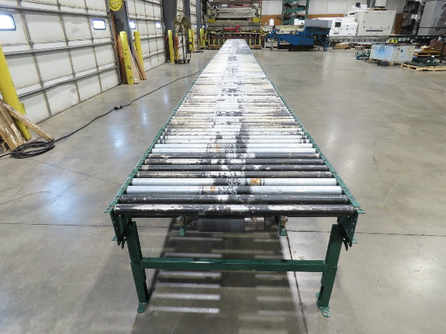 Dematic 42"x 60' Accumulating Roller Conveyor Belt Drive 40"BF 230/460V 170FPM