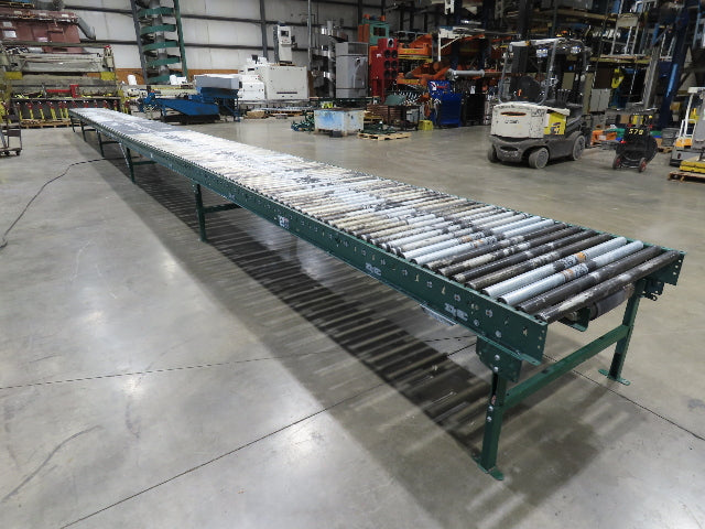 Dematic 42"x 60' Accumulating Roller Conveyor Belt Drive 40"BF 230/460V 170FPM