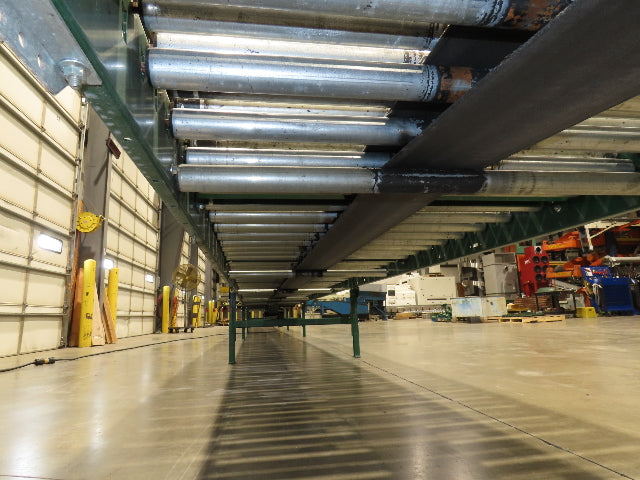 Dematic 42"x 60' Accumulating Roller Conveyor Belt Drive 40"BF 230/460V 170FPM
