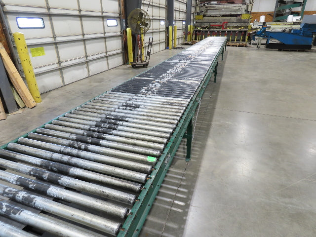 Dematic 42"x 60' Accumulating Roller Conveyor Belt Drive 40"BF 230/460V 170FPM