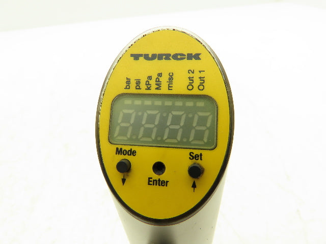 Turck Pressure Sensor 145PSI Digital Display 4 Pin M12