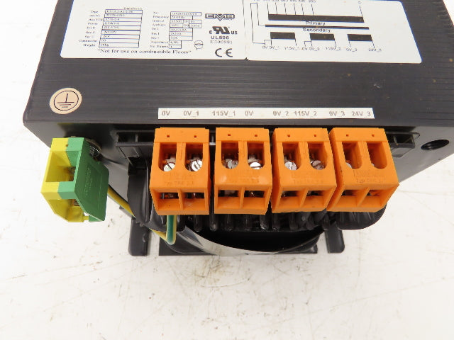 EMB Wittlich Power Transformer 2.54kVA 230-575V Multi-Tap 2X 115V 1X 24VDC