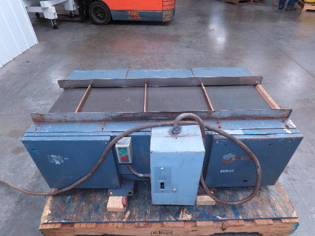 Elmatco Electromatic A1-10VB45-4 Demagnetizer Belt Conveyor 460V 1PH 36A 12"x44"