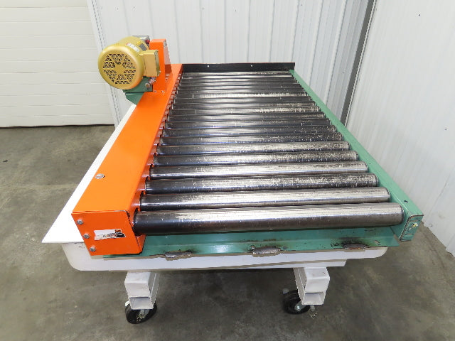 Roach 36"x 5' Chain Drive Pallet Conveyor 2.5"Roller 29"BF .75Hp 230/460V 36FPM