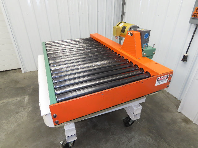 Roach 36"x 5' Chain Drive Pallet Conveyor 2.5"Roller 29"BF .75Hp 230/460V 36FPM