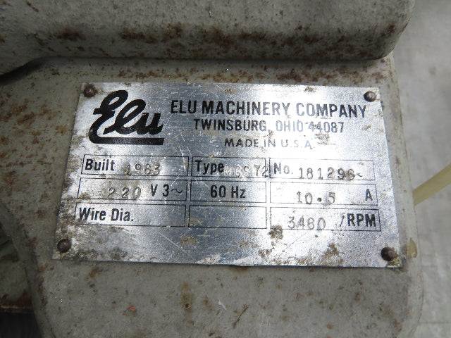 Elumatic MGS72 Elu Miter Cut Off Saw 12" Circular Blade 3Ph 230V 3460RPM Mitre