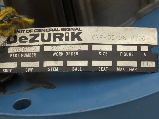 DeZurik 2036162 Electric Actuator for Motorized Gate Valve
