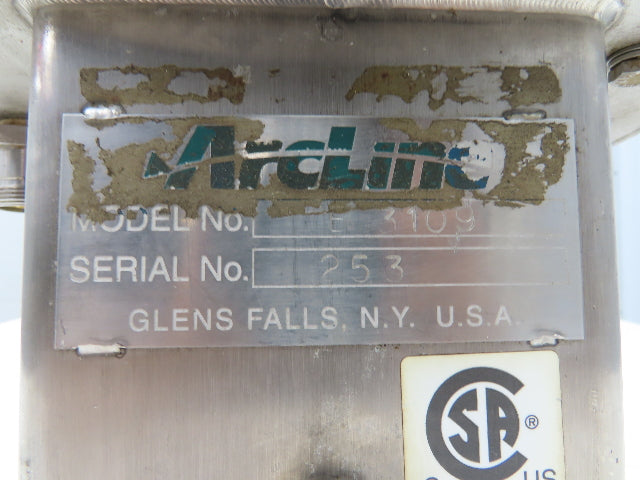 Arcline Dwyer E3109 Stainless Weigh Scale 4" Pancake Load Cell 9-Pin Connector