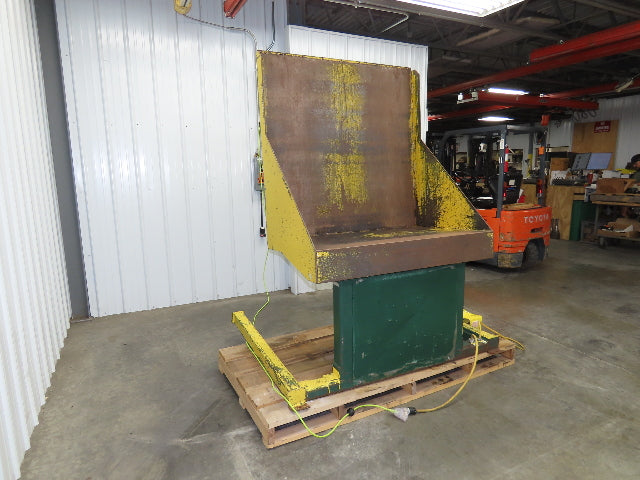 Southworth ZTU-2 Pan Style Container Tilter Lift Table Tipper 2000lbs 85° 50x50"