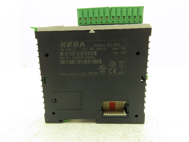 Keba TM 240/A Kemro K2-200 6 Temperature Inputs for J/K/L Thermoelements Rev. 08