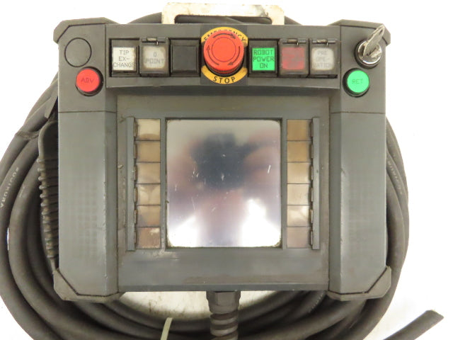 Idec HG2R-SS62BH-MK1260 Robot Teach Pendant & Display E-Stop With Cut Cord
