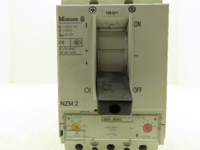 Moeller NZMB2-A250-NA Circuit Breaker 250A 600VAC 3 Pole