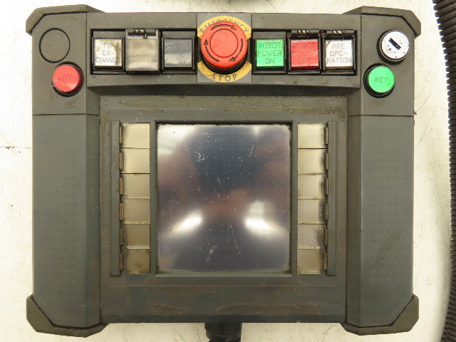 Idec HG2R-SS62BH-MK1260 Robot Teach Pendant Display With E-Stop & Cord *Photos