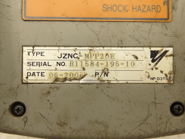 Yaskawa Yasnac XRC JZNC-MPP20E Hand-Held Teach Pendant for Motoman Robot