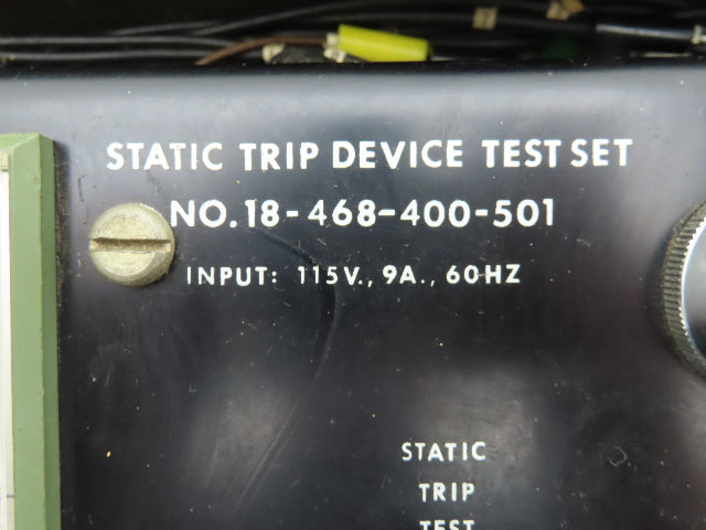 Allis-Chalmers 18-468-400-501 Static Trip Devise Test Set Dial Timer 120V 9A