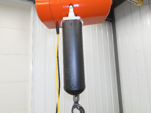 CM Lodestar L 1 Ton Electric Chain Hoist 16 FPM 14' Lift 230/460 Volt 3PH