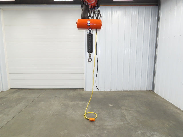 CM Lodestar L 1 Ton Electric Chain Hoist 16 FPM 14' Lift 230/460 Volt 3PH