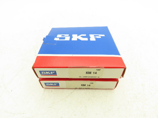 SKF KM14 Lock Nut M70x2-Bore Thread 70mm Bore 92mm-OD 12mm-W Lot Of 2