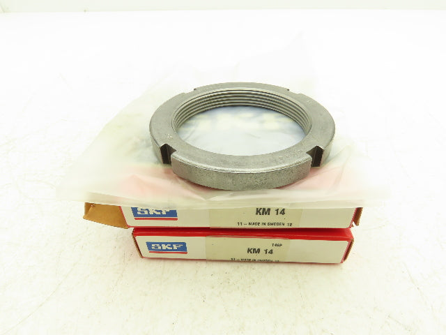 SKF KM14 Lock Nut M70x2-Bore Thread 70mm Bore 92mm-OD 12mm-W Lot Of 2