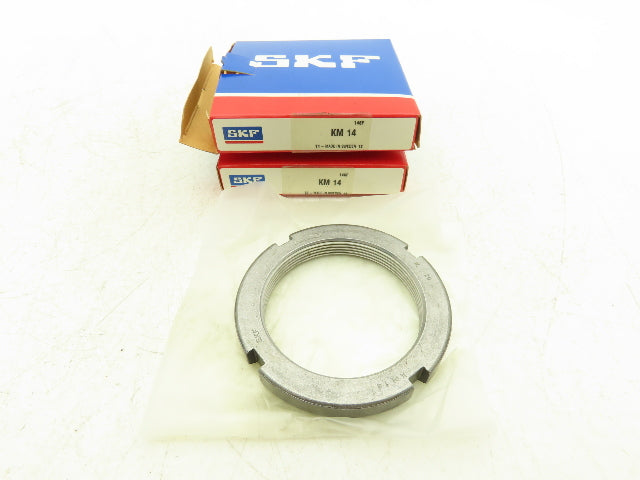 SKF KM14 Lock Nut M70x2-Bore Thread 70mm Bore 92mm-OD 12mm-W Lot Of 2