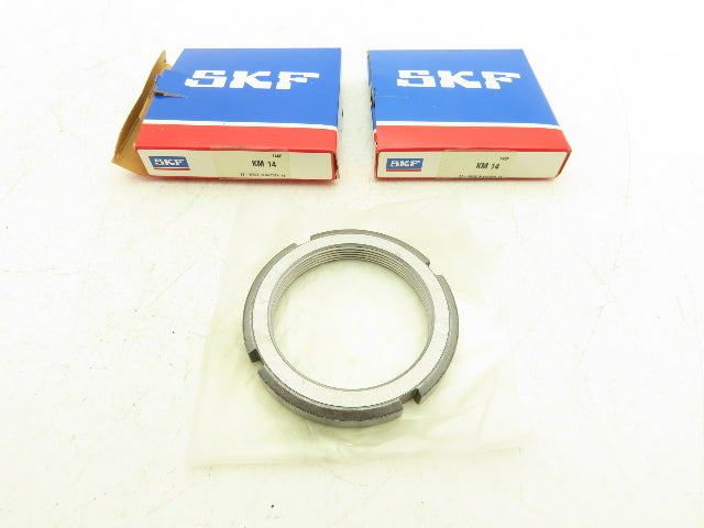 SKF KM14 Lock Nut M70x2-Bore Thread 70mm Bore 92mm-OD 12mm-W Lot Of 2