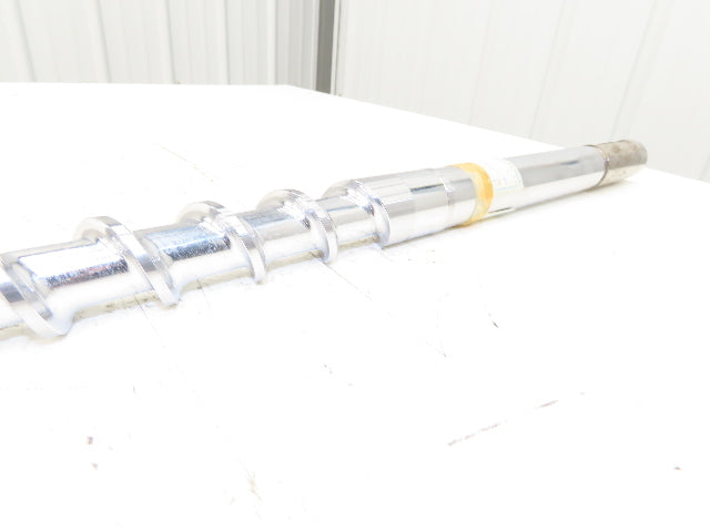 Meiki 8433279 Metering Screw for Injection Molding Machine 36mm x 1050mm 41.3"