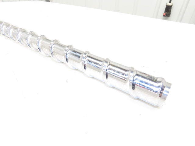 Meiki 8435815A Metering Screw for Injection Molding Machine 36mm x 1050mm 41.3"