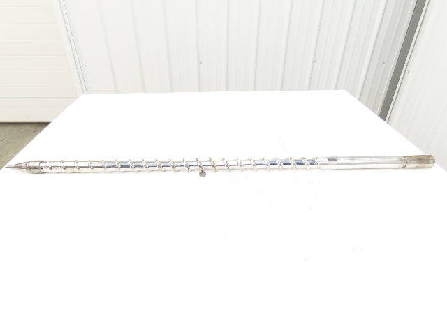 Meiki 8435815 Metering Screw Injection Molding 36mm x 1050mm w/Tip 45.75" OAL