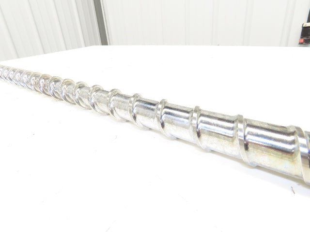 Meiki 8435815 Metering Screw Injection Molding 36mm x 1050mm w/Tip 45.75" OAL