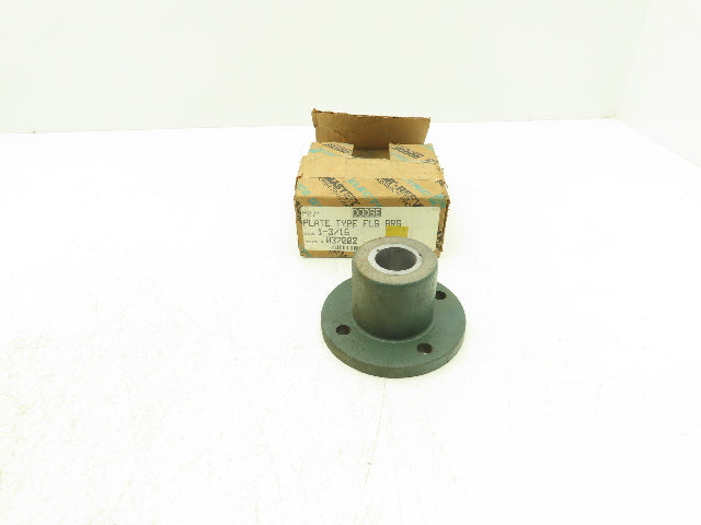 Dodge 037002 Plate Type Flange Bearing 1-3/16" Bore Babbitted Cast Iron Housing