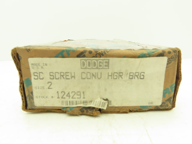 Dodge 124291 Ball Bearing SCHB-SC-200 Housing Screw Con Hanger 2" Bore 1" Bolt