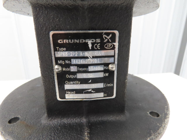 Grundfos SPK8-2/2 A-M-A-RUUV Coolant Pump 180L/min .55kw 230/460V 3PH 1.25"npt
