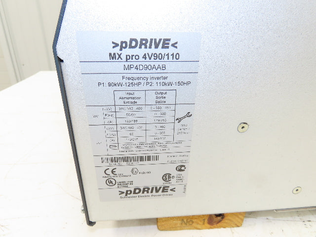MP4D90AAB pDrive MX pro 4V90/110 AC Drive VFD 150HP 460V 0-300Hz 3PH 144A