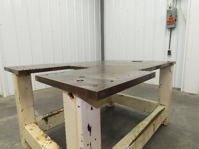 1" Steel Top Machine Base Welding Table Work Bench 47-1/2x33x25-1/2"