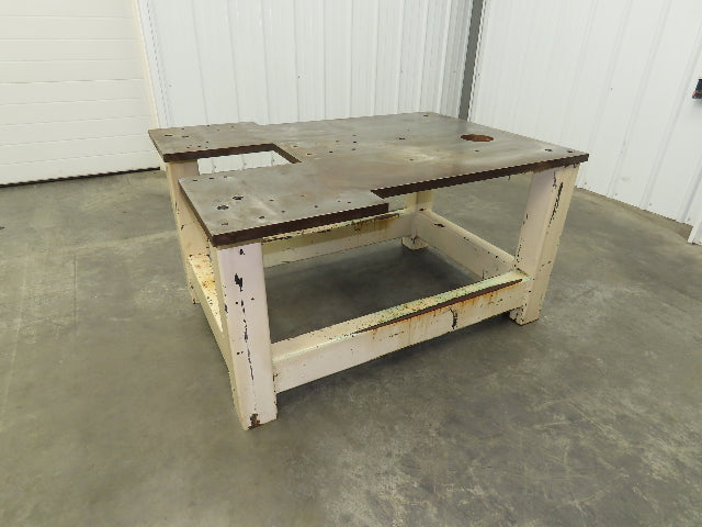 1" Steel Top Machine Base Welding Table Work Bench 47-1/2x33x25-1/2"