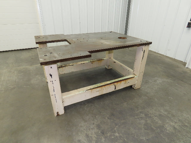 1" Steel Top Machine Base Welding Table Work Bench 47-1/2x33x25-1/2"
