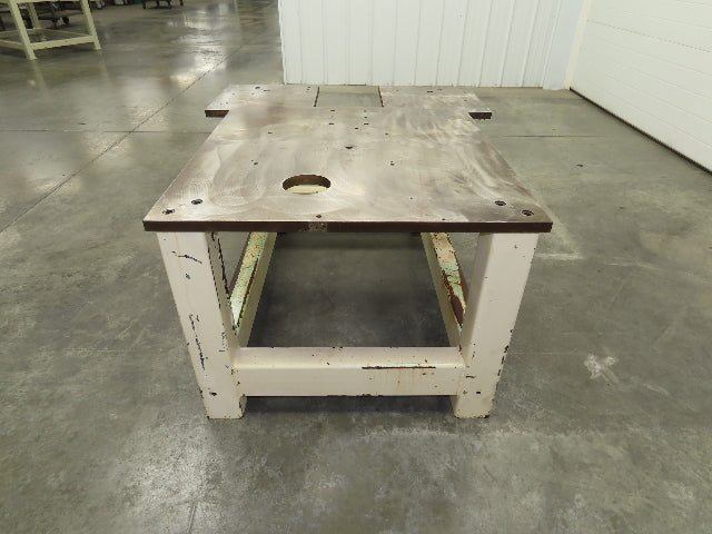 1" Steel Top Machine Base Welding Table Work Bench 47-1/2x33x25-1/2"