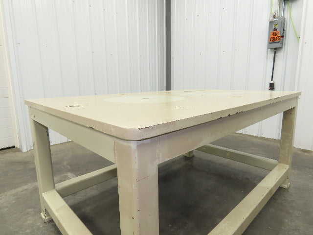 1" Steel Top Machine Base Welding Table Work Bench 60x40" Top 28-3/4" H
