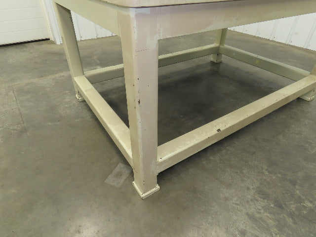 1" Steel Top Machine Base Welding Table Work Bench 60x40" Top 28-3/4" H