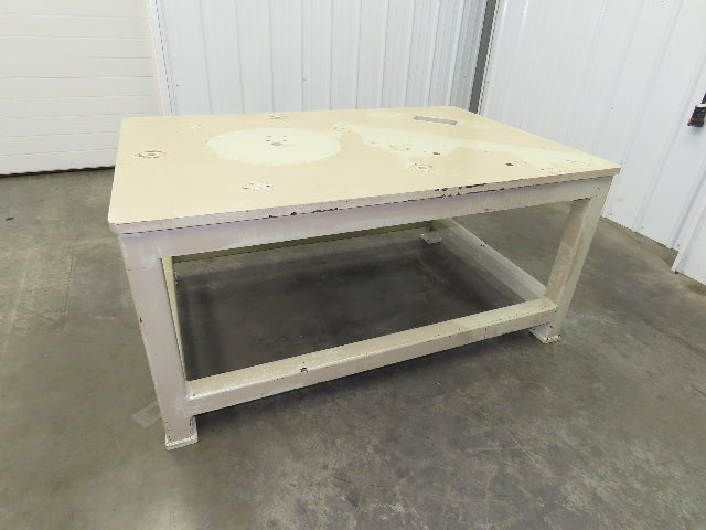 1" Steel Top Machine Base Welding Table Work Bench 60x40" Top 28-3/4" H