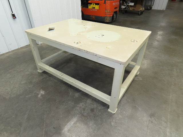 1" Steel Top Machine Base Welding Table Work Bench 60x40" Top 28-3/4" H