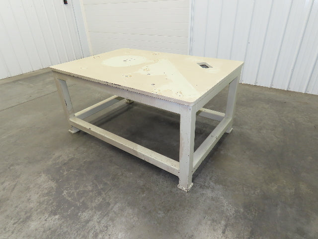 1" Steel Top Machine Base Welding Table Work Bench 60x40" Top 28-3/4" H