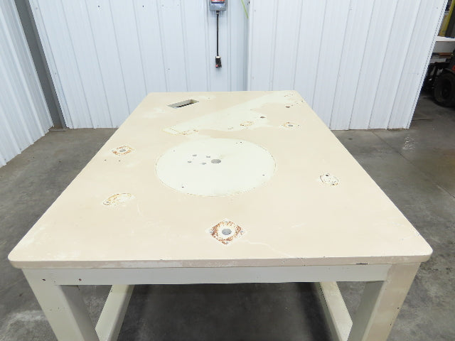 1" Steel Top Machine Base Welding Table Work Bench 60x40" Top 28-3/4" H