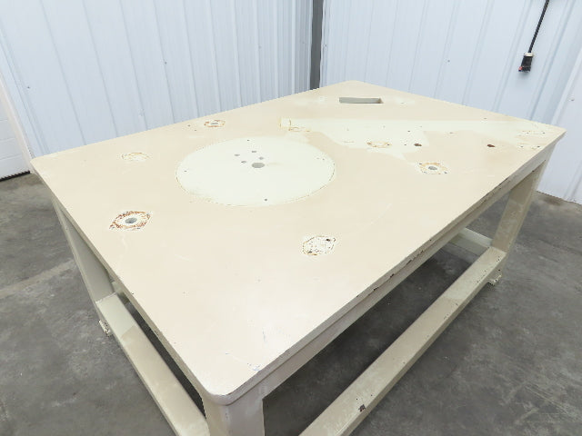 1" Steel Top Machine Base Welding Table Work Bench 60x40" Top 28-3/4" H