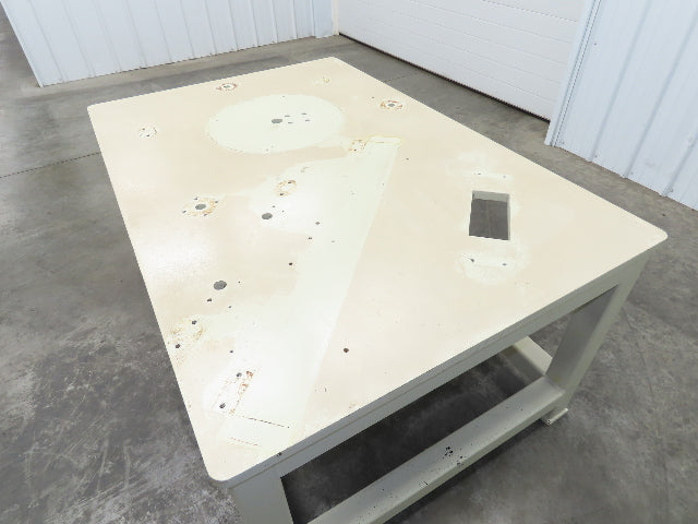 1" Steel Top Machine Base Welding Table Work Bench 60x40" Top 28-3/4" H