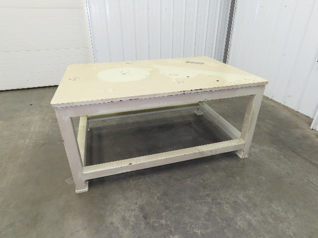 1" Steel Top Machine Base Welding Table Work Bench 60x40" Top 28-3/4" H
