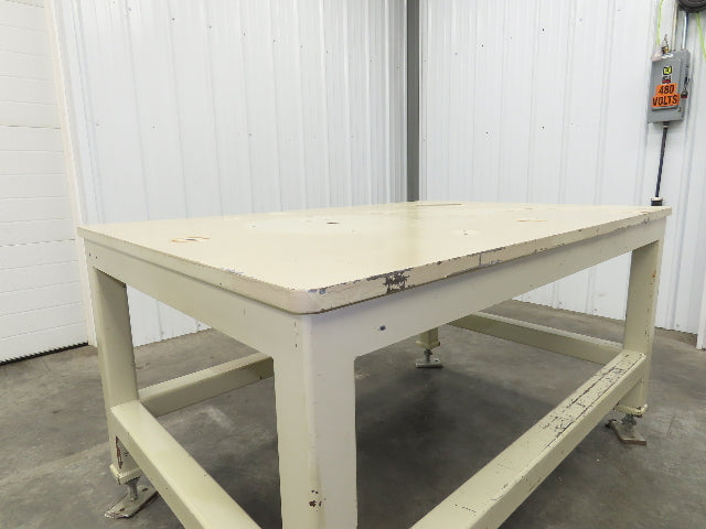 1" Steel Top Machine Base Welding Table Work Bench 60x40" Top 33" H